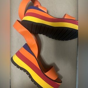 Free People “Solar Flare” Parris Platform Wedge / Sandal